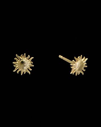 Italian Gold, Inc 14K Petite Sun Studs