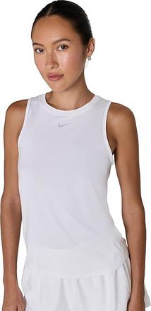 Nike One Classic Dri-FIT Tank Top Womens Workout White/Black : 2XL (US 20-22), Polyester/Spandex