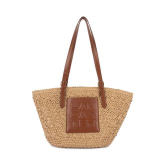 Lancaster Tote Bags, female, Brown, Size: ONE SIZE Le Panier Tote Bag