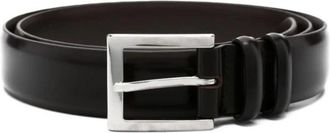 Orciani Klassieke Rundleer Riem - Heren - Riemen - Zwart - 95 CM - Leer - Accessoires