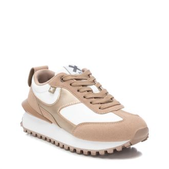 Xti Womens Lace-Up Sneakers In White