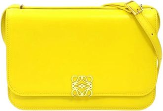 Loewe Pre-owned Leren Schoudertas - Dames - Vintage Schoudertas - Geel - ONE Size - Leer - Vintage