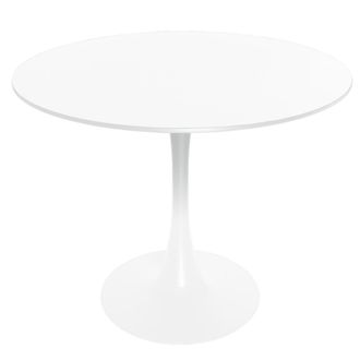 Leisure Mod Round Dining Table with a 31 Wood Top
