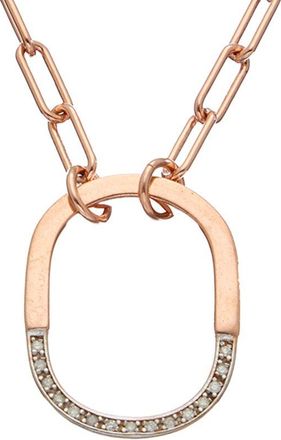 Meshmerise 18K Over Silver 0.20 Ct. Tw. Diamond Necklace