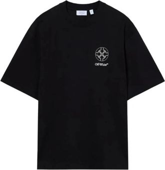 Off-white Offline Half Arrow Katoenen T-shirt - Heren - T-shirts - Zwart - M - Katoen - Tops