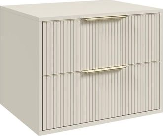 Badplaats Mobile lavabo Rimini 60 cm - Cashmere - Mobile bagno con cassetti