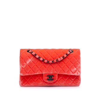 Chanel Klassieke Flap Schoudertas Van Pluche