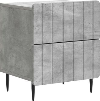 vidaXL Armario De Noche Gris Hormig&oacute;n 43 X 34,5 X 49,5 Cm Vidaxl