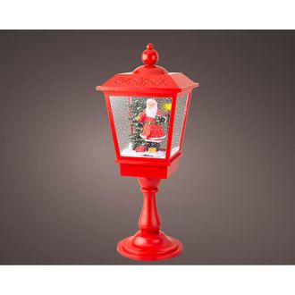 Lumineo Farol Papa Noel Con Movimiento Y M&uacute;sica