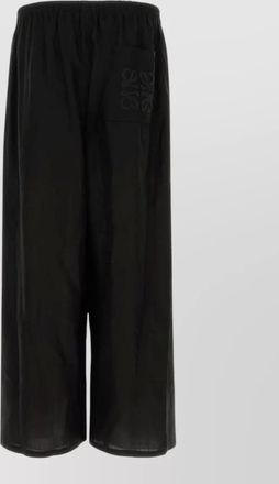 Loewe viscose linen wide-leg chino shorts