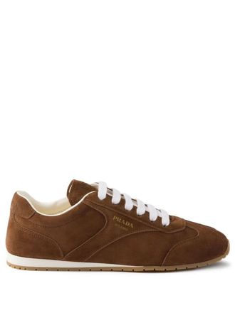 Prada Suede Tapered Sneakers Shoes