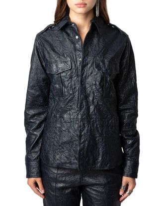 Zadig&Voltaire Taska Leather Shirt