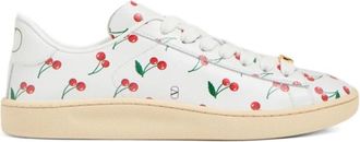 Valentino Garavani Witte Cherry Print Sneakers - Dames - Sneakers - Wit - 39 EU - Schoenen