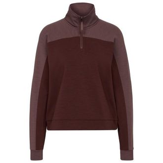 Stoic MerinoFleece270 MMXX. Lulea Half Zip Merinopullover f&uuml;r Damen | braun