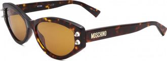 Moschino Womens MOS109 S 55 086 Sunglasses - Brown - One Size