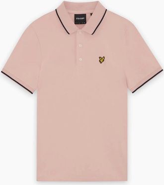 Lyle & Scott Mens Lyle & Scott Pink Tipped Polo Shirt - Size: 40