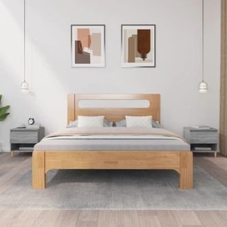 vidaXL Comodini 2 pz Grigio Sonoma 50x46x50 cm in Legno Multistrato - Vidaxl