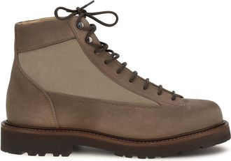 Brunello Cucinelli Mens Ankle Boots Calf Leather Koala-Mushroom Koala/mushroom