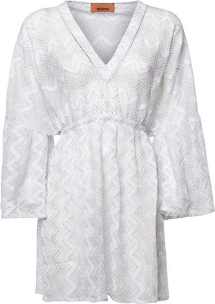 Missoni Short Dresses, female, White, M, Stylish Dresses Collection