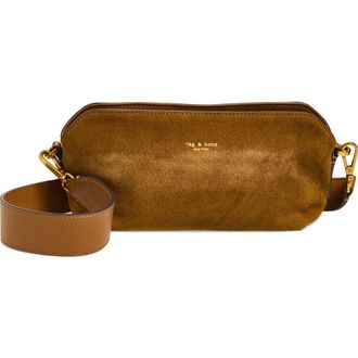 Rag & Bone Gramercy Genuine Suede Crossbody Bag in Golden Brown at Nordstrom