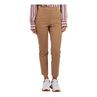 Pennyblack Slim-fit broek - Dames - Vrijetijds broeken - Beige - 2XL - Katoen - Broeken