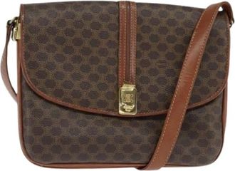 Celine Pre-owned Plastic Vintage Cross Body Bag - Dames - Vintage Schoudertas - Bruin - ONE Size - Vintage
