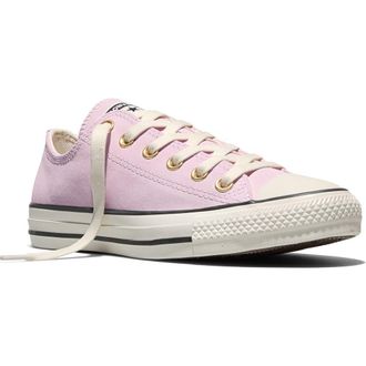 Converse Gender Inclusive Chuck Taylor All Star Sude Low Top Sneaker in New Found Bloom/Gold/Egret at Nordstrom, Size 9.5 Womens