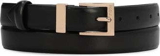 Kazar Minimalistische Leren Riem - Dames - Riemen - Zwart - 100 CM - Leer - Accessoires