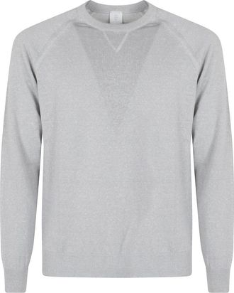 Eleventy Sweatshirts - Heren - Ronde hals truien - Wit - S - Truien & Vesten