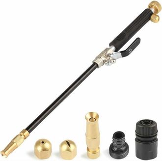 OEM Pistola De Alta Presi&oacute;n - Acoplamiento De Lat&oacute;n - Compatible Con Manguera De 3/4 Pulgada - Para Lavado De Coche Jard&iacute;n Ventanas - 1 Unidad