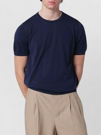 Drumohr cotton crew neck short sleeve sweater