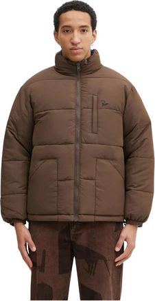 by Parra Protect The Sun Reversible Puffer Jacket - Heren - Winterjassen - Bruin - 2XL - Leer - Jassen