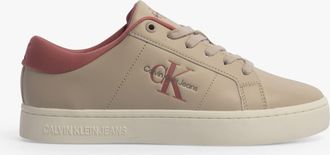 Calvin Klein CLASSIC CUPSOLE Womens Trainers Eggshell/Dusty Rose - White - Size UK 5