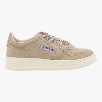 Autry Beige Leather Medalist Sneakers