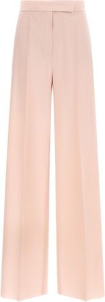 Max Mara Pink Straight Flat Front Pants
