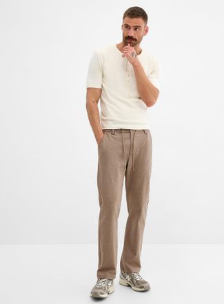 Point Zero Mens Mini-herringbone weft pant Straight fit