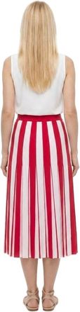 Dolce & Gabbana Womens Bicolor Elastane Midi Skirt
