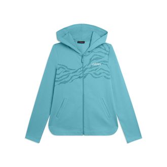 Freddy Felpa Cappuccio in French Terry con Zip e Motivo Grafico