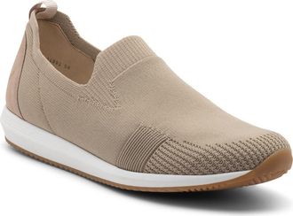 Ara Leena II Slip-On Sneaker in Sand Wovenstretch at Nordstrom, Size 7.5