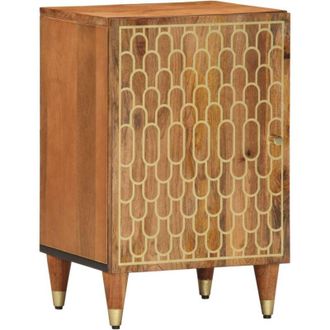 vidaXL Bathroom Cabinet 38x33x58 cm Solid Wood Mango vidaXL