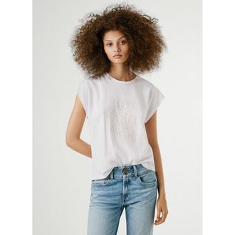 Pepe Jeans London T-shirt met korte mouwen en motief vooraan