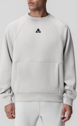 ASRV Dri-Core Oversize Crewneck Sweatshirt in Light Grey at Nordstrom Rack, Size X-Large