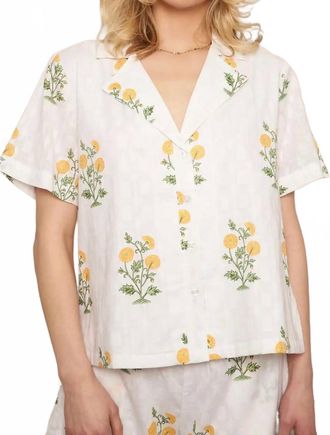 En Crème Caroline Top In White