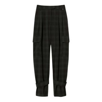 Twinset Actitude Cargo Trousers - female - Twinset - Tapered Trousers - Green - S - Trousers