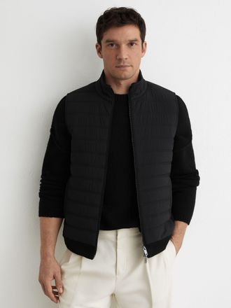 Reiss Black Gilet, Xxl