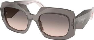 Prada Grey Gradient Pink Square Ladies Sunglasses PR B23S 20F70S 54