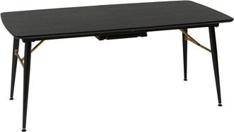 Atmosphera Atmosphera - Mesa De Comedor Extensible Aubrey Negra 180x220cm Cr&eacute;ateur DInt&eacute;rieur