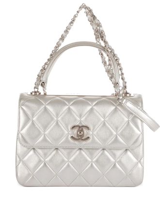 Chanel Borsa trapuntata con catena - Grigio
