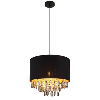 Netlighting Coletta Pendant Ceiling Light Matt Black 1x E27