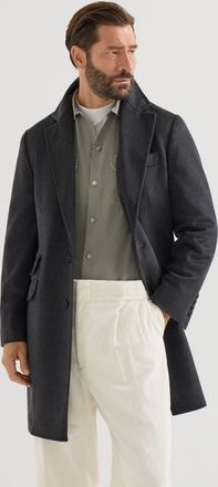 Brunello Cucinelli Lightweight virgin wool cloth coat in Anthracite at Nordstrom, Size 52